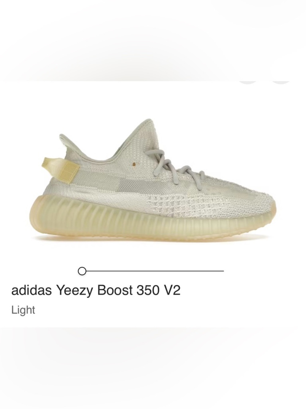 adidas Cream Yeezy-style Knit Sneakers